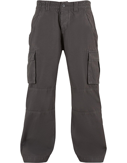 Spodnie Cargo Meskie Luzne Dlugie Bawelniane BY274 - Magnet