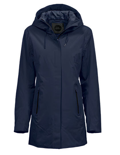 Damska parka all-weather slim TJ9609 - Deep Navy