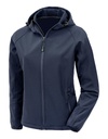 Damska kurtka softshell 3-warstwowa z kapturem RT911F - Navy