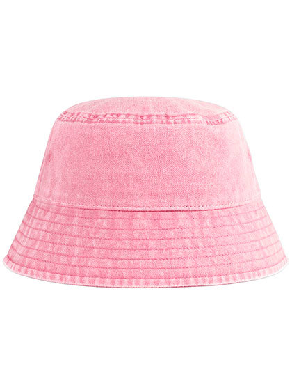 Kapelusz Bucket Bawelniany Vintage Ochrona UV CB688B - Vintage Dusky Pink