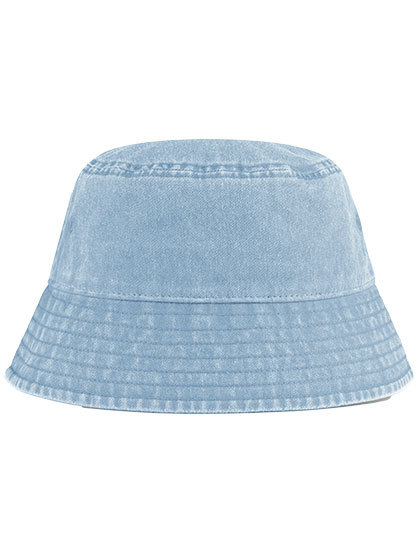 Kapelusz Bucket Bawelniany Vintage Ochrona UV CB688B - Vintage Light Blue