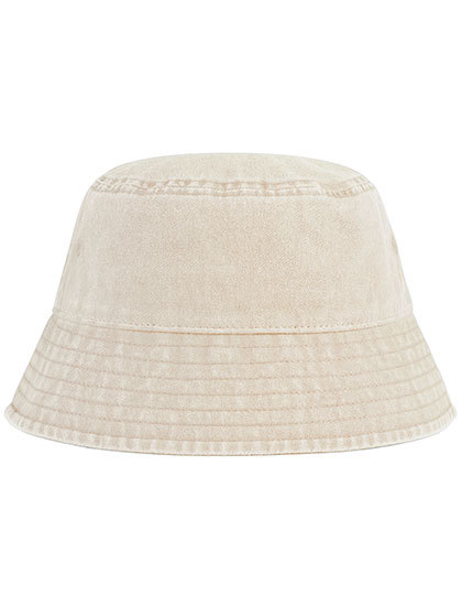 Kapelusz Bucket Bawelniany Vintage Ochrona UV CB688B - Vintage Sand