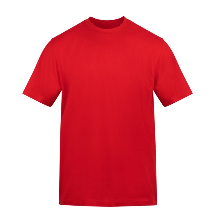 T-shirt Klasyczny Bawełniany AWT002 - Fire Red