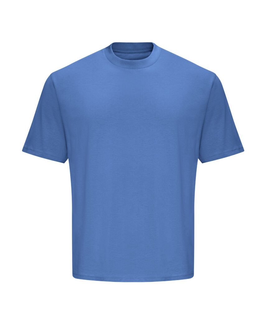 T-shirt Oversize Bawełniany 240 AWT003 - Atlantic Blue