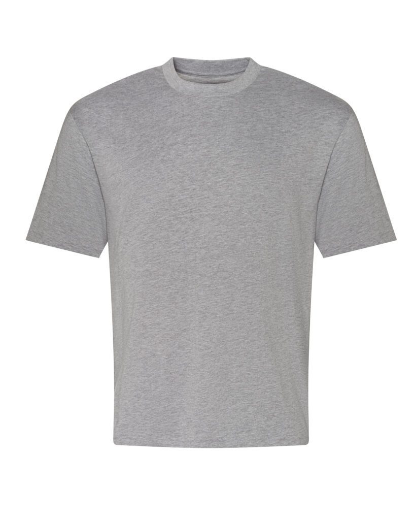 T-shirt Oversize Bawełniany 240 AWT003 - Heather Grey