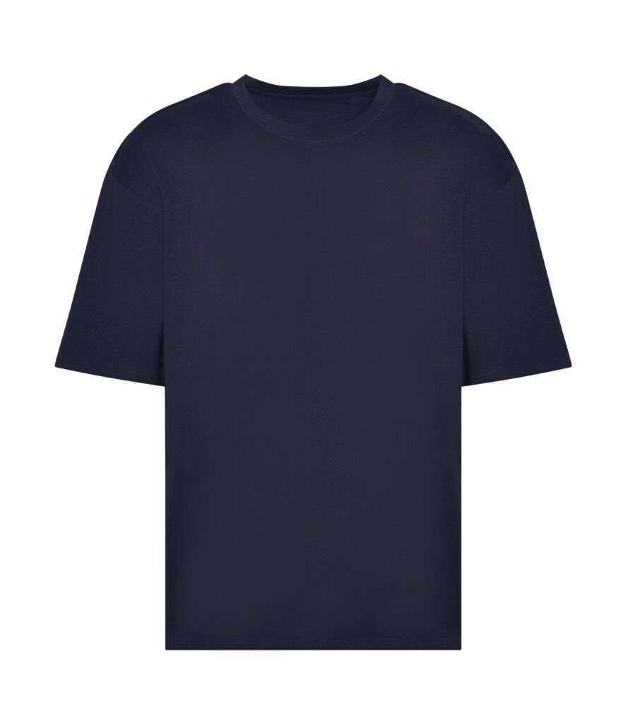 T-shirt Oversize Bawełniany 240 AWT003 - New French Navy