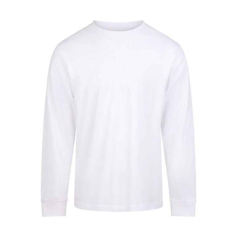 Koszulka Klasyczna Bawełniana Długi Rękaw AWT012 - Arctic White