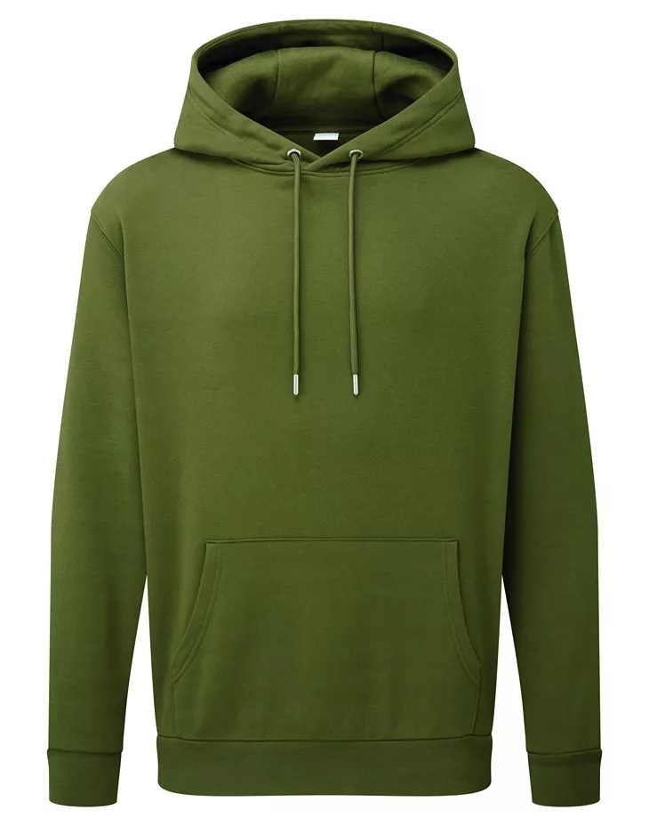 Bluza Oversize z Kapturem Organiczna AM101 - Khaki