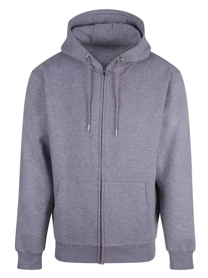 Bluza Rozpinana Oversize z Kapturem Organiczna AM102 - Grey Marl