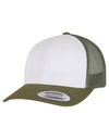 Retro Trucker Colored Front - Mossgreen / White / Olive