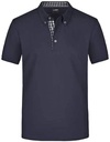 Men´s Plain Polo - Navy / Navy / White