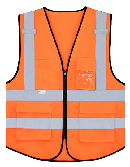 Premium Multifunctional Executive Safety Vest Munich - Signal Orange
