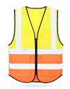 Premium Multifunctional Executive Safety Vest Munich - Signal Yellow / Signal Orange
