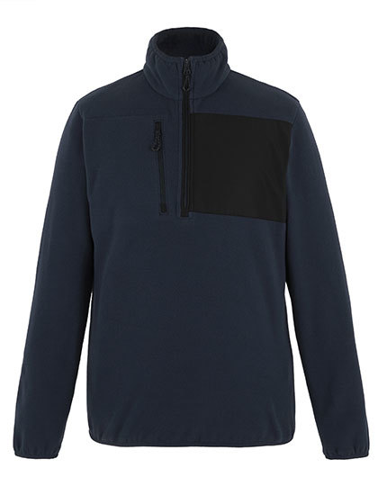 Bluza Mikropolarowa 1/4 Zip RG828 - Navy & Black