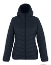 Damska Kurtka Pikowana z Kapturem RG970 - Navy & Black