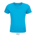 T-shirt Dziecięcy Klasyczny Bawełna Organiczna L03578 - Aqua