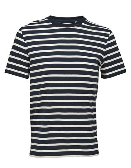Koszulka Unisex Klasyczna Bawelna w Konwersji L03981 - Navy / Off White