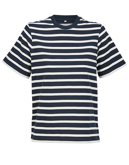 Koszulka Klasyczna Organiczna Bawelna L04776 - Navy / Off White
