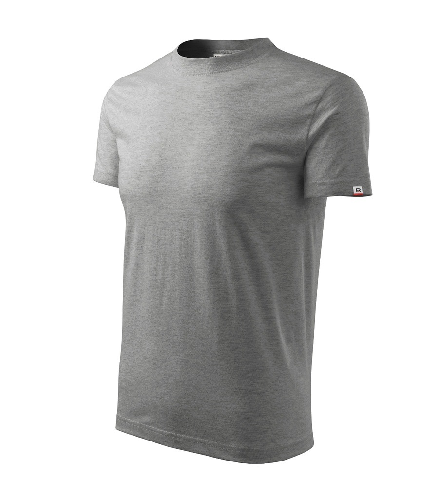 Koszulka unisex RIMECK Base MR06 - ciemnoszary melanż 12 (brand label)