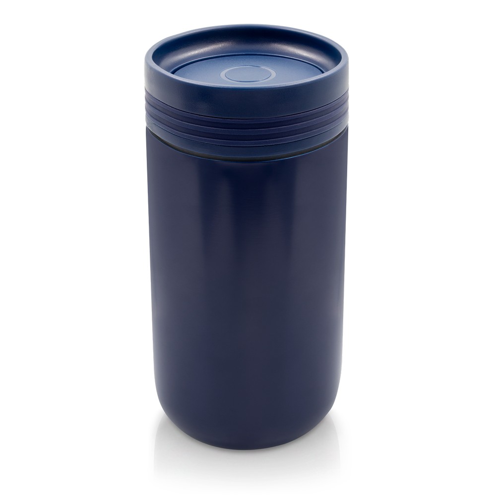 Kubek termiczny 275 ml z wieczkiem 360 stopni Air Gifts | Tondeyo - granatowy