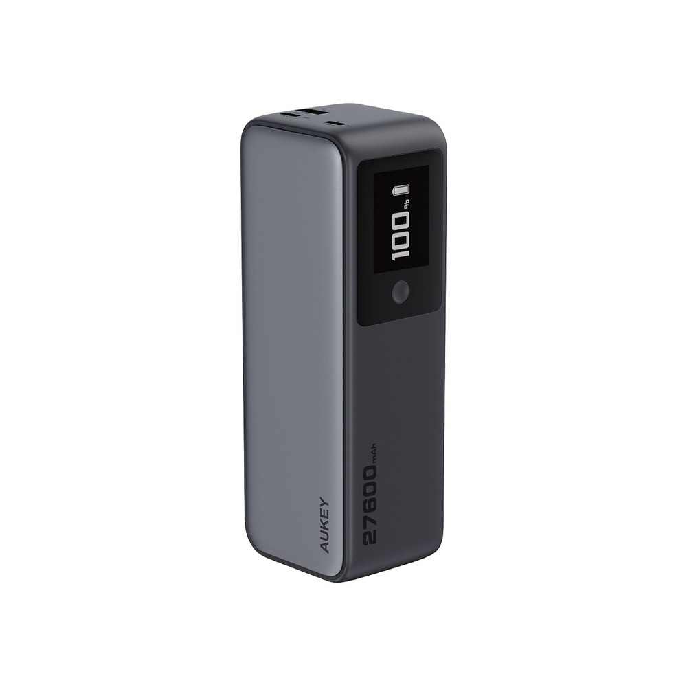 Power bank 27600 mAh, 140 W, Aukey - srebrny