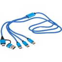 Kabel do ładowania 6 w 1 - niebieski