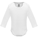 Body niemowlęce z długim rękawem HONEY BD7202 - kolor biały