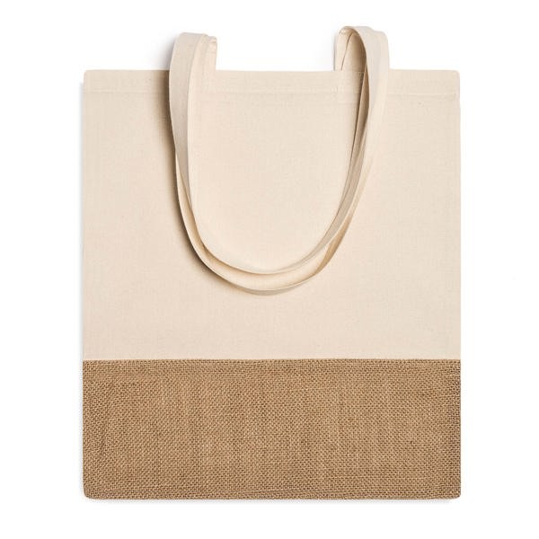 Torba bawełniana/jutowa WAVE BO7556 - naturalny