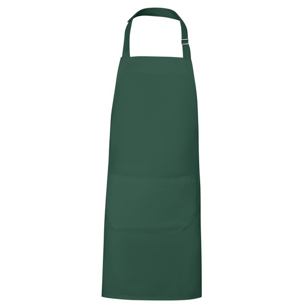Fartuch organiczny / pochodzący z recyklingu BOST DE9139 - zieleń butelkowa