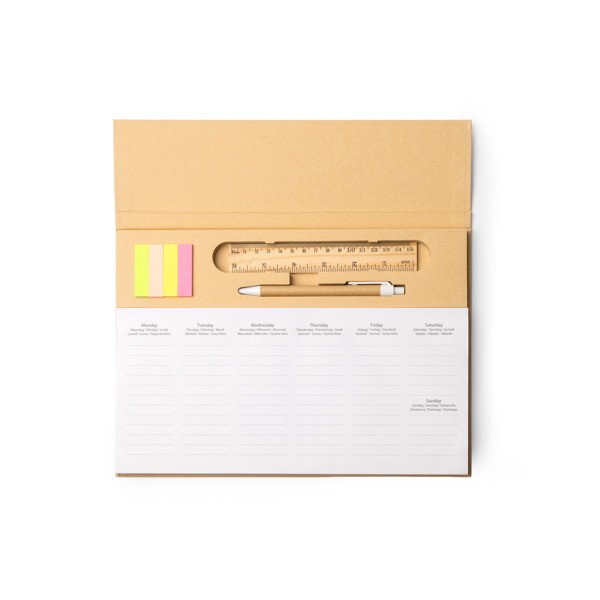 Weekly planner DAIBER HW2061 - naturalny