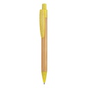 Długopis STOA HW8034 - żółty/naturalny