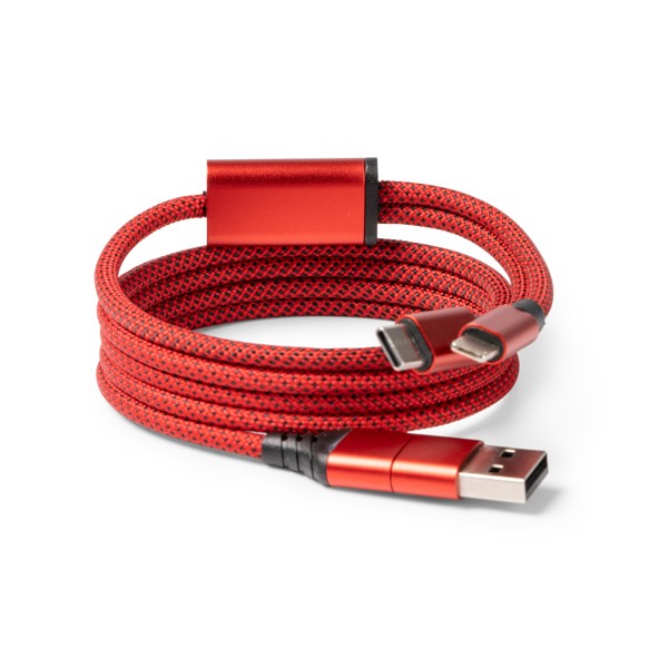 Kabel do ładowania ELON IA1760 - czerwony