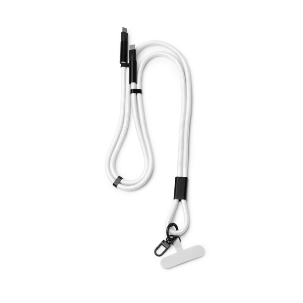 Lanyard cable DENKI IA1862 - biały