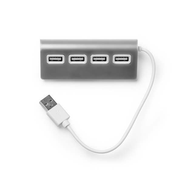 Port hub PLERION IA3033 - srebrny