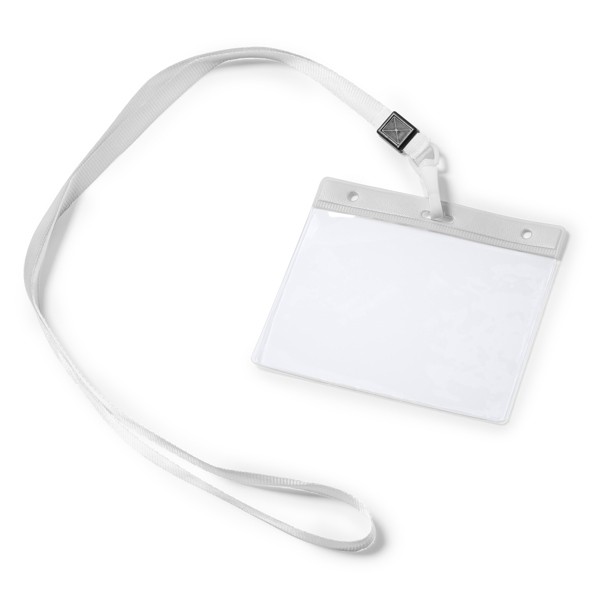 Smycz/identyfikator POMEL LY7045 - biały