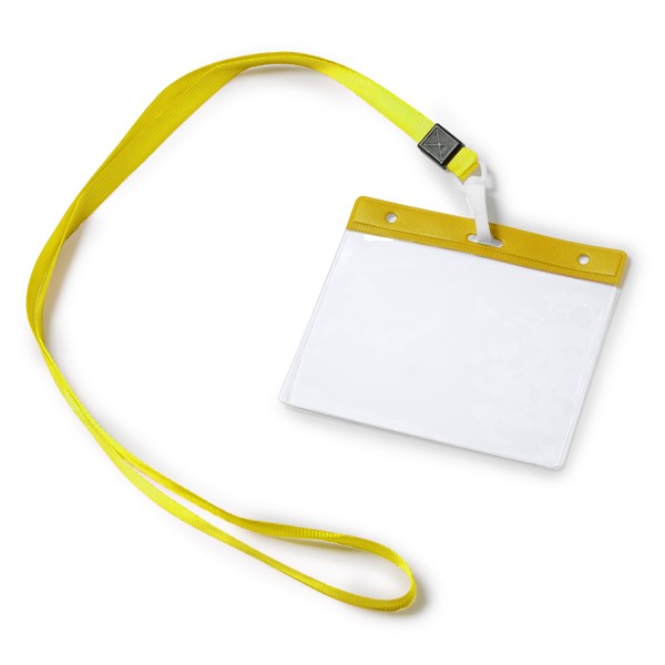 Smycz/identyfikator POMEL LY7045 - żółty