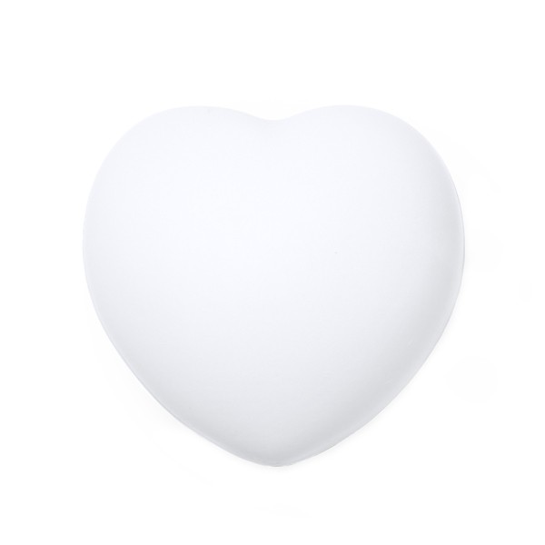 Piłka antystresowa w kształcie serca BIKU SB1229 - biały