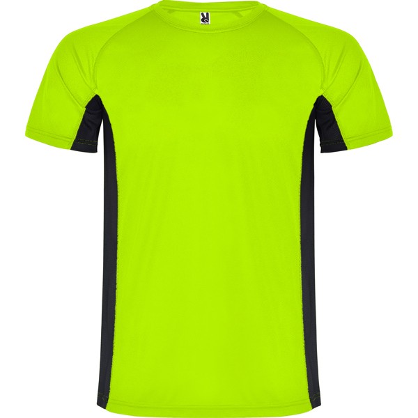 Koszulka z krótkim rękawem SHANGHAI CA6595 - fluor zielony/czarny