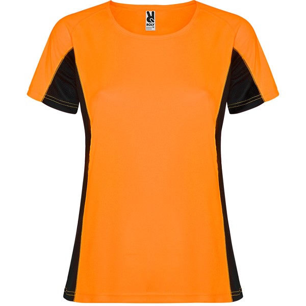 Odzież SHANGHAI WOMAN CA6648 - fluor pomarańczowy/czarny