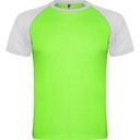 Koszulka z krótkim rękawem INDIANAPOLIS CA6650 - fluor zielony/biały
