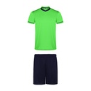 Strój sportowy UNITED CJ0457 - zielony fluorescencyjny/granatowy