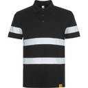 Koszulka polo odblaskowa FORAN HV9324 - czarny