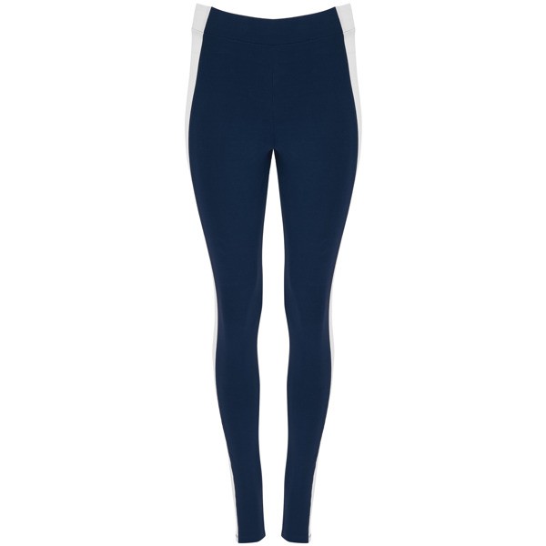 Legginsy AGIA LG0398 - granatowy/biały