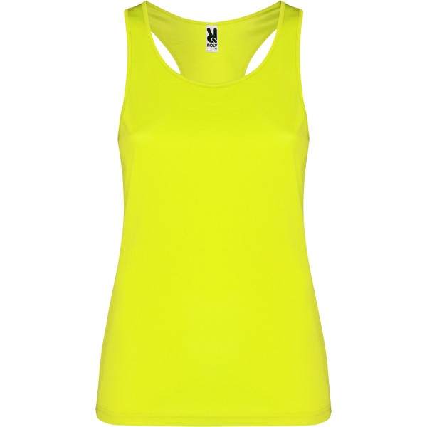Koszulka bez rękawów SHURA PD0349 - żółty fluorescencyjny