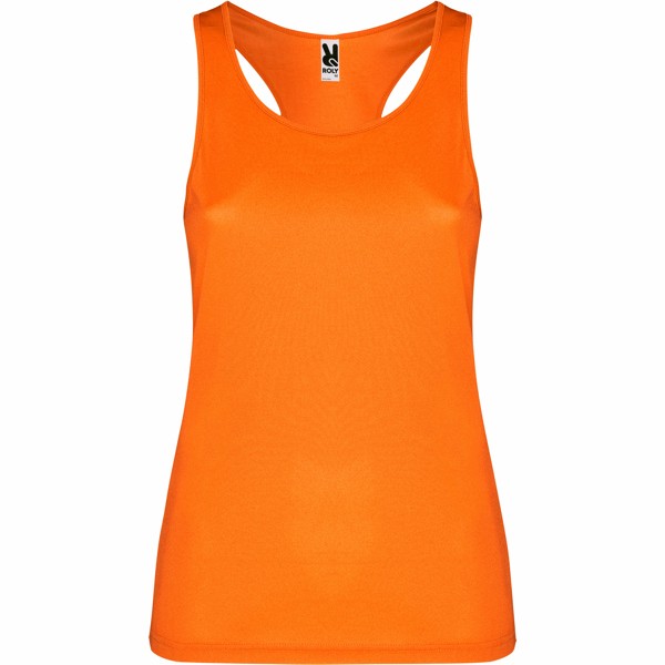Koszulka bez rękawów SHURA PD0349 - pomarańczowy fluorescencyjny