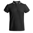 Koszulka polo TAMIL PO0402 - czarny/biały