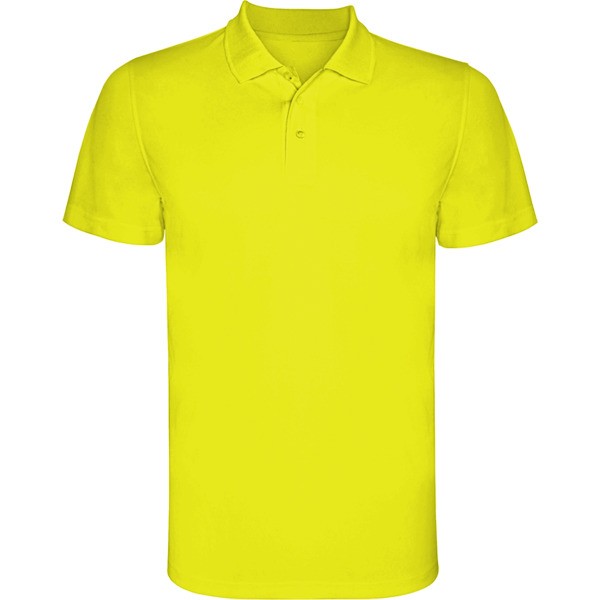 Koszulka polo MONZHA PO0404 - żółty fluorescencyjny