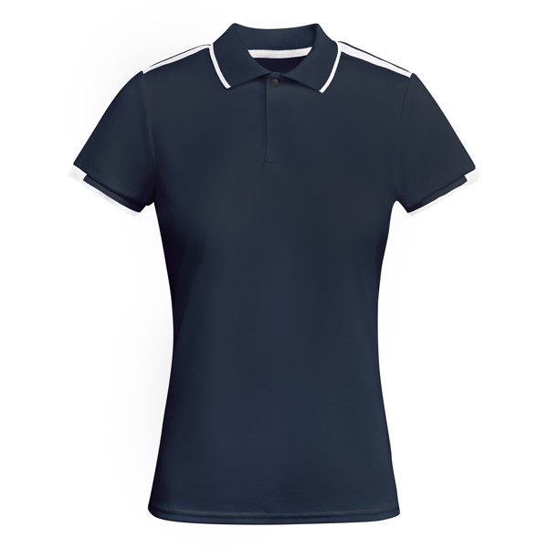 Koszulka polo TAMIL WOMAN PO0409 - granatowy/biały