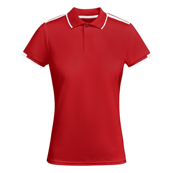 Koszulka polo TAMIL WOMAN PO0409 - czerwony/biały