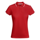 Koszulka polo TAMIL WOMAN PO0409 - czerwony/biały